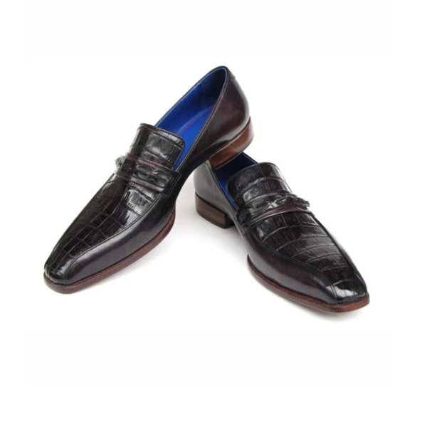 Black Leather Slip-on Shoes - Image 3