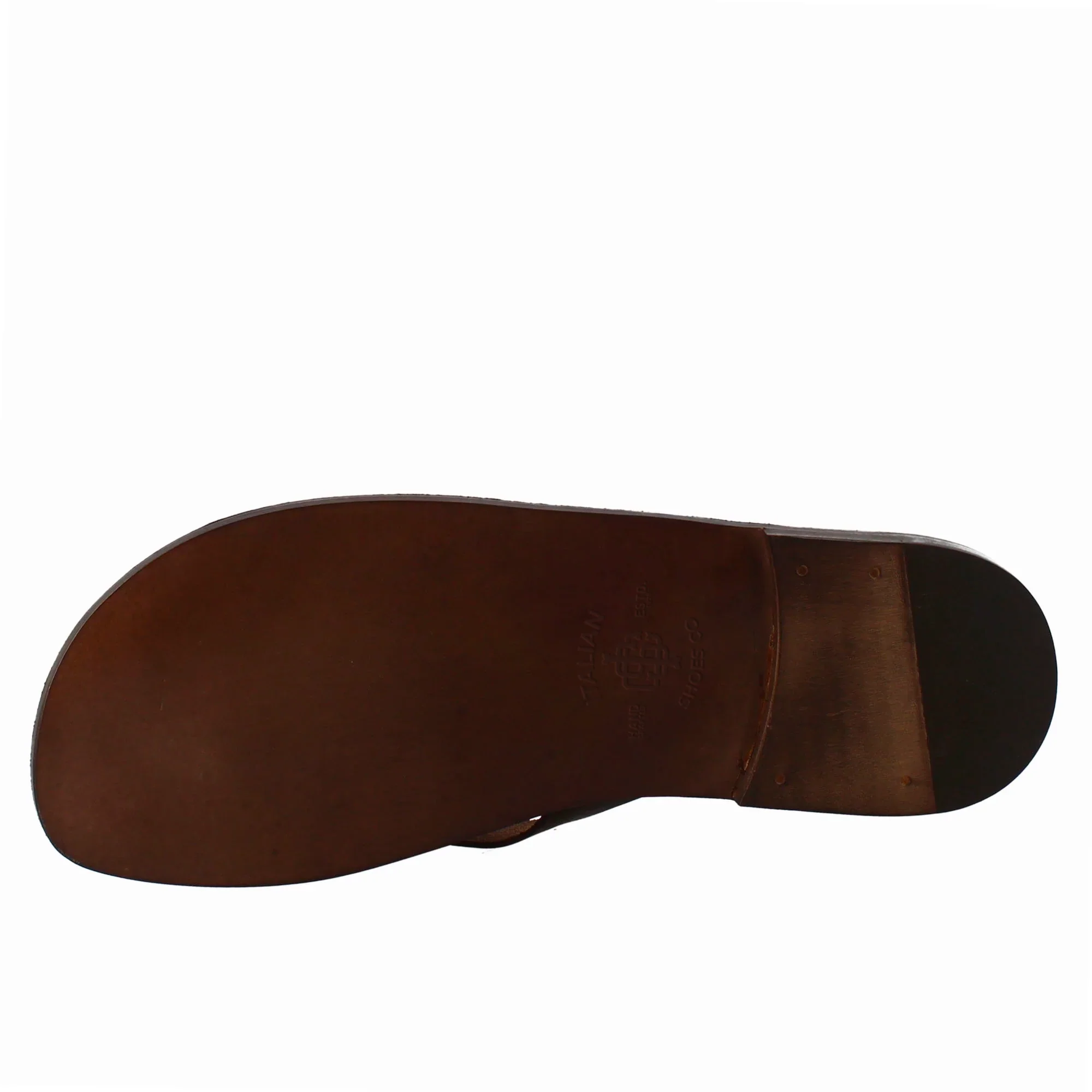 Brown Leather Gladiator Slipper for Men - Image 6