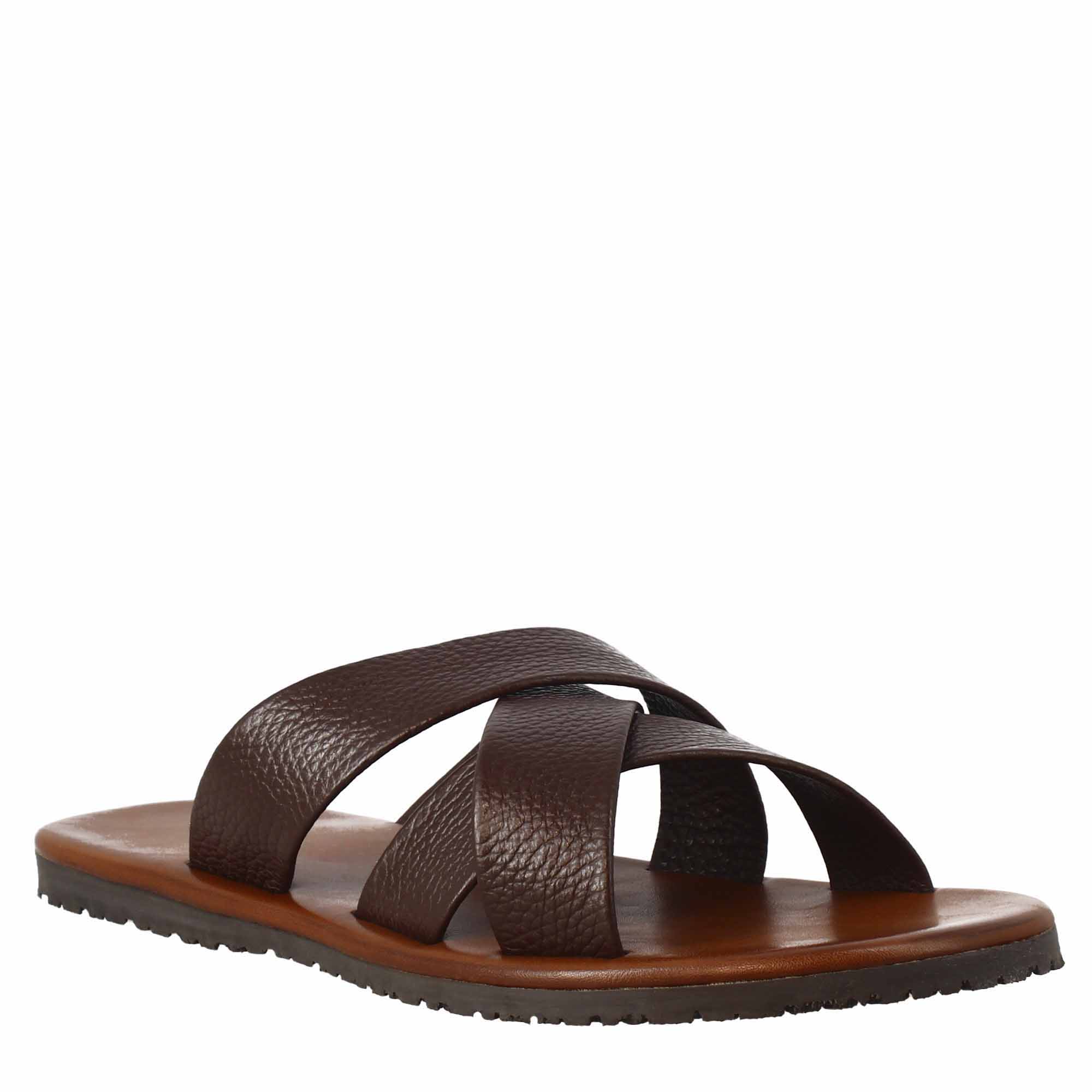 Brown Leather Slippers - Image 3