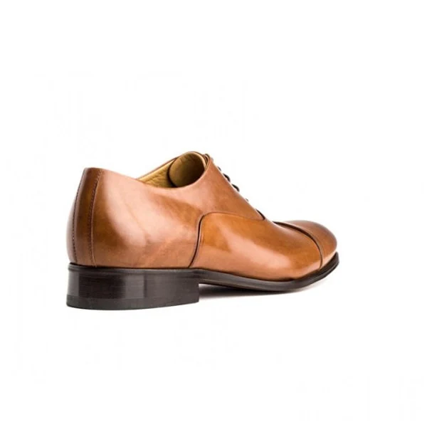 Captoe Hand Painted Leather Oxford Shoes - Image 3