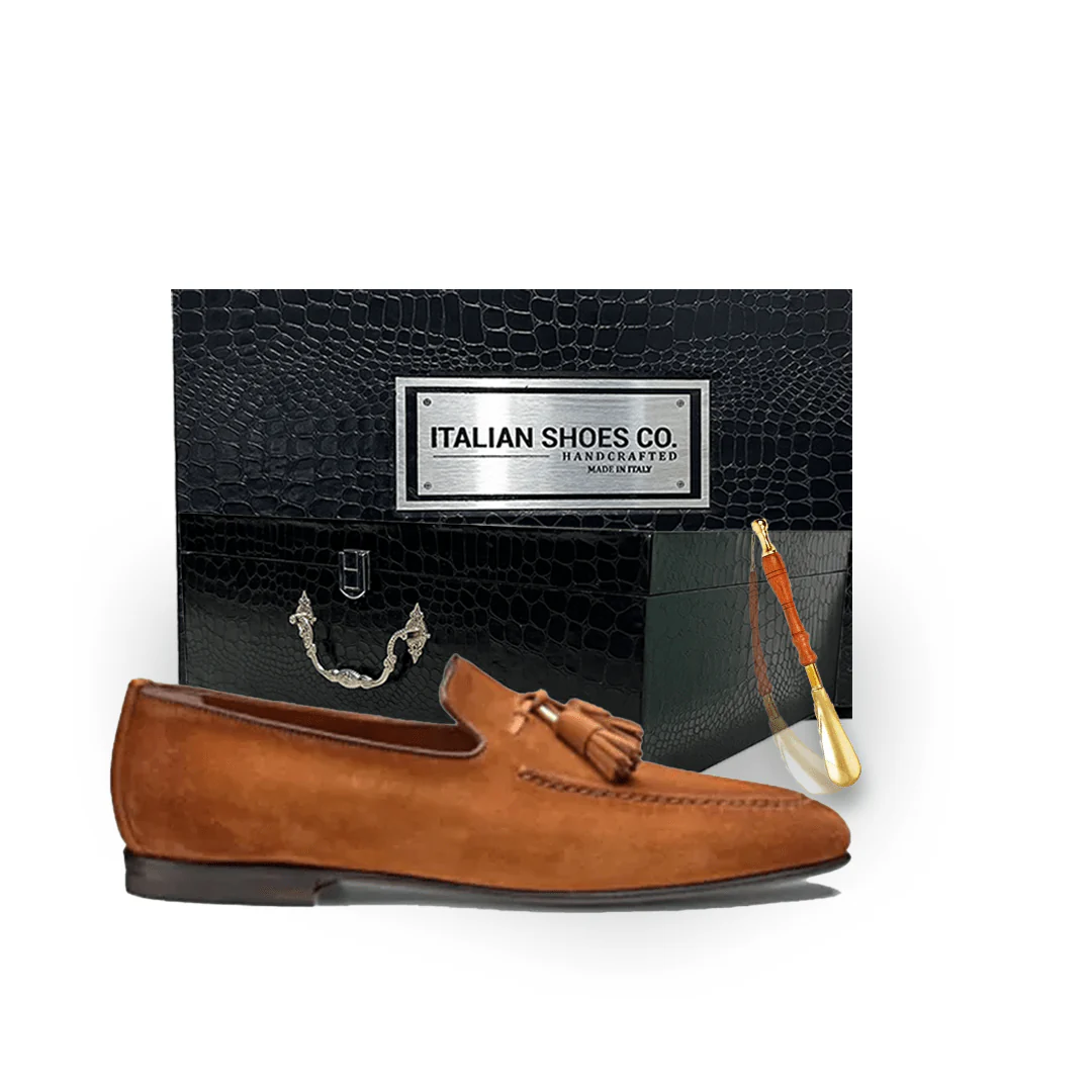 Classic Design Brown Suede Loafer - Image 5