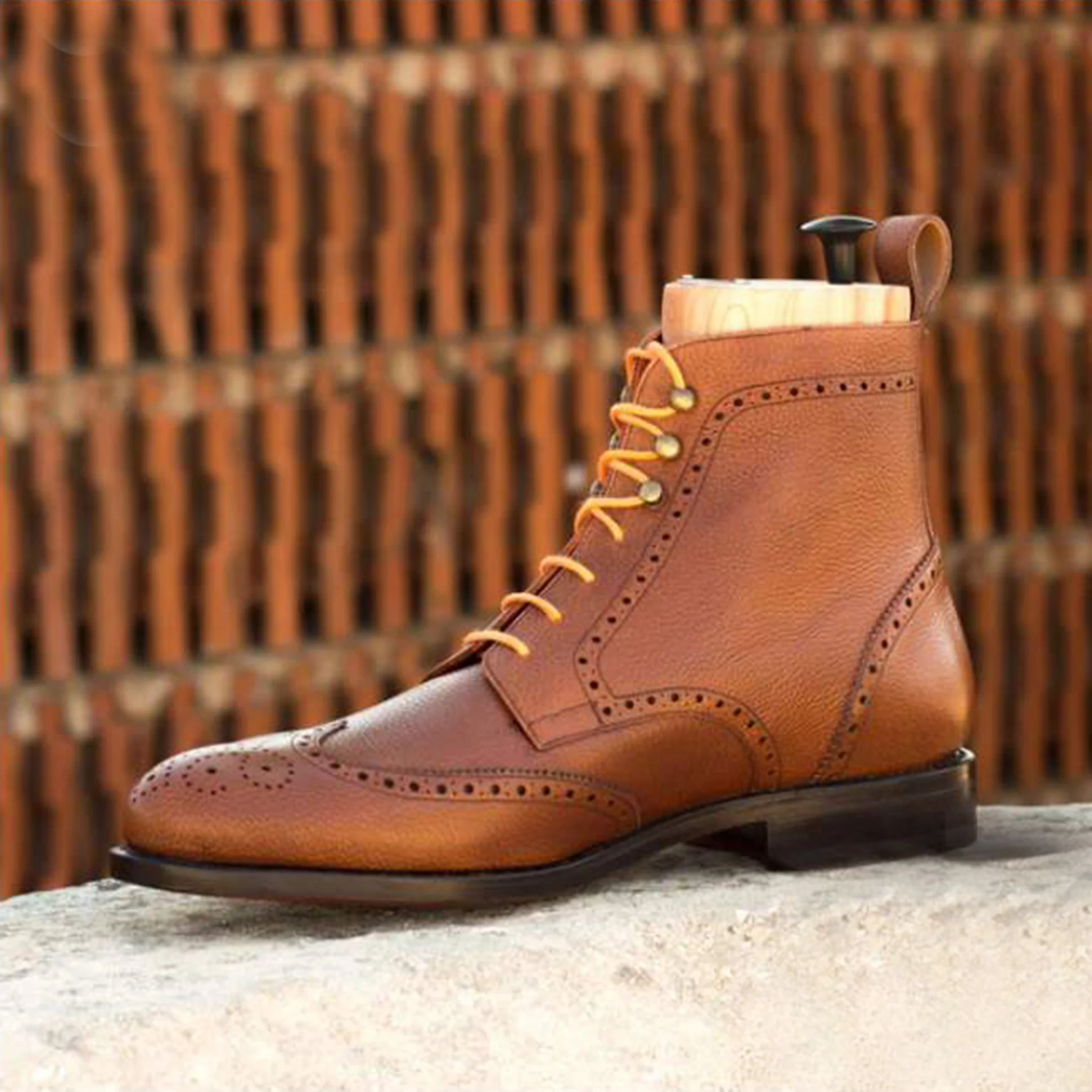 Military Brogue Boot - Image 4