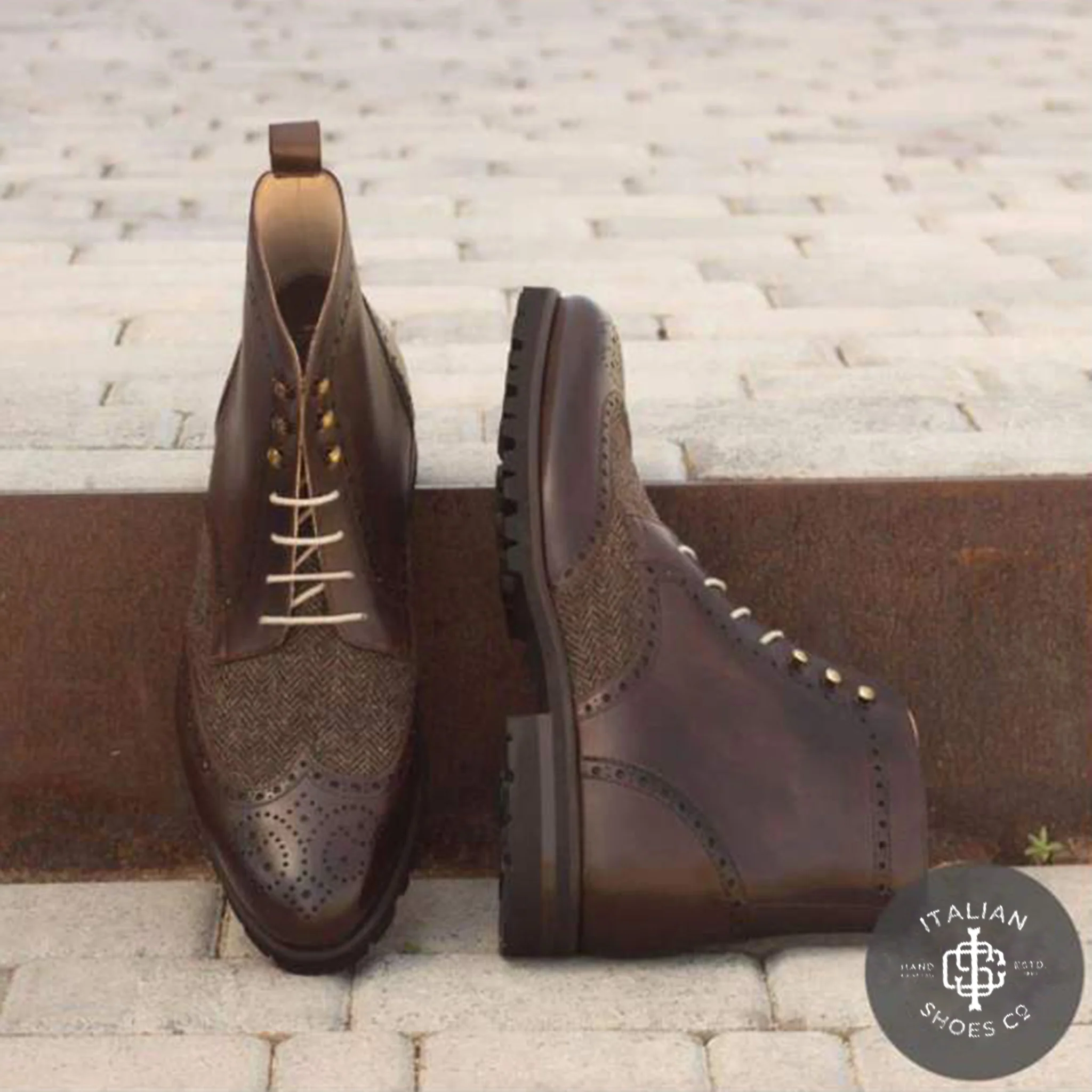 Military Brogue Boot - Image 4