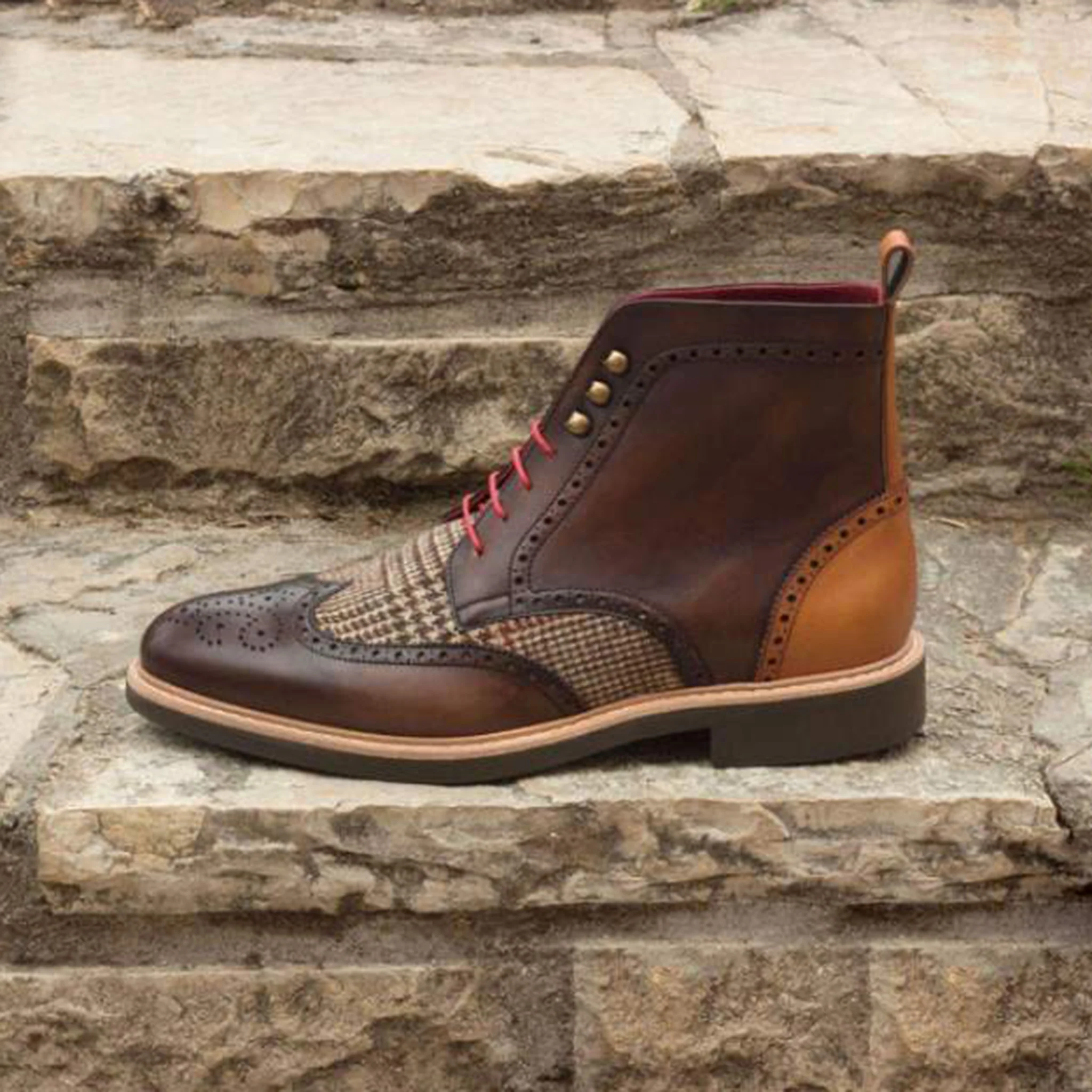 Military Brogue Boot - Image 4