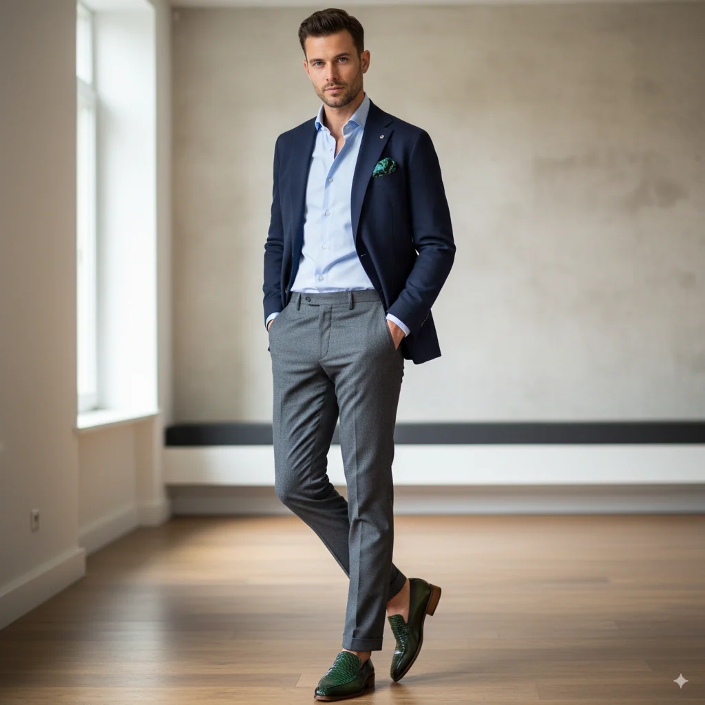 Men Textured Stylish Leather Tassel Loafers - Image 3