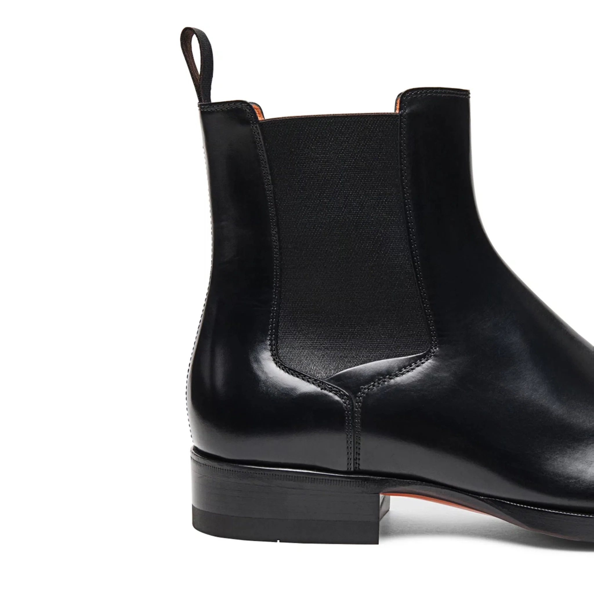 Men's Polished Leather Chelsea Boots - Image 4