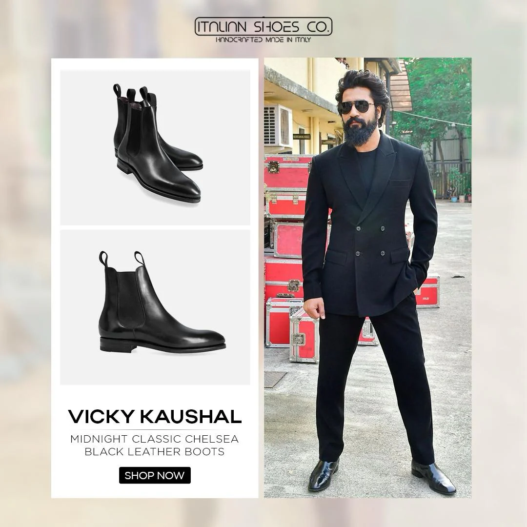 Men's Polished Leather Chelsea Boots - Image 9