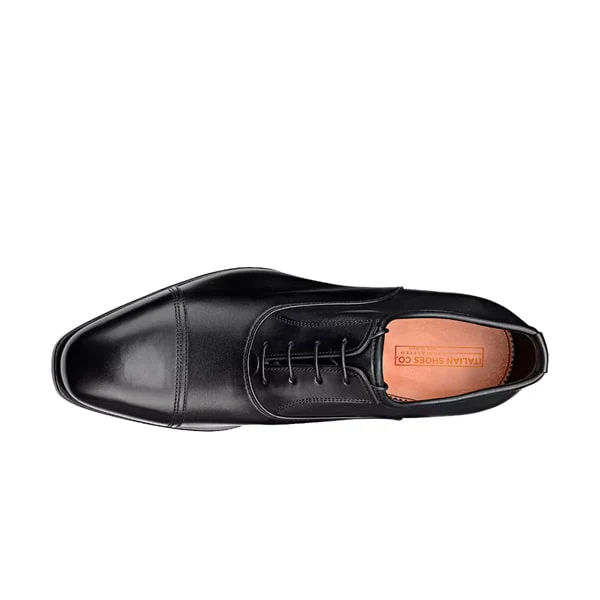 Oxford Captoe Dress Up Black Shoes - Image 4