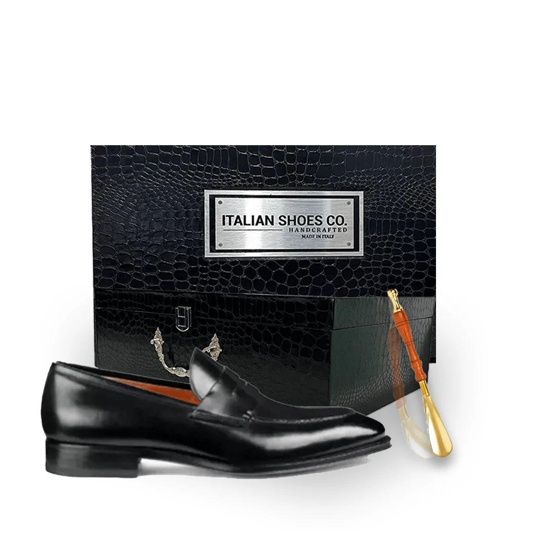 Penny Black Leather Loafer - Image 5