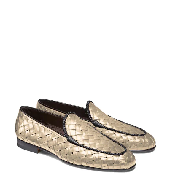 Penny Weaved Leather Loafer Hand Crafted - Image 13