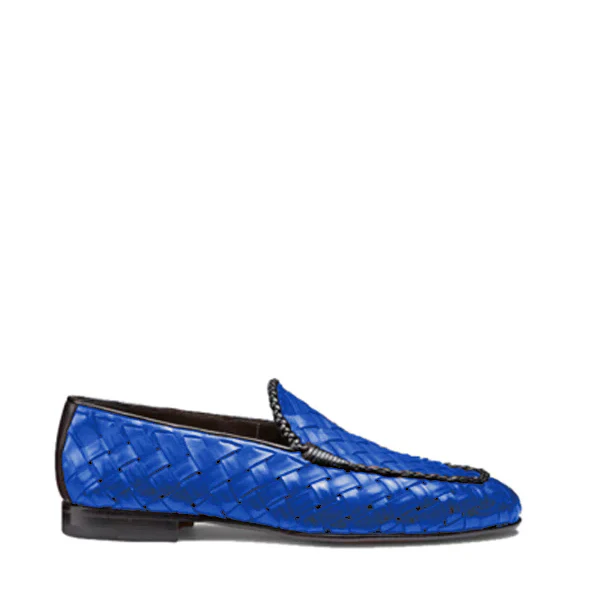 Penny Weaved Leather Loafer Hand Crafted - Image 7