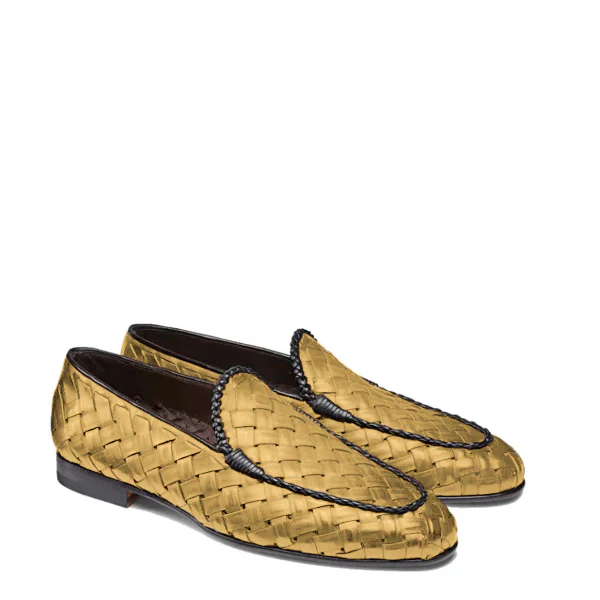 Penny Weaved Leather Loafer Hand Crafted - Image 9