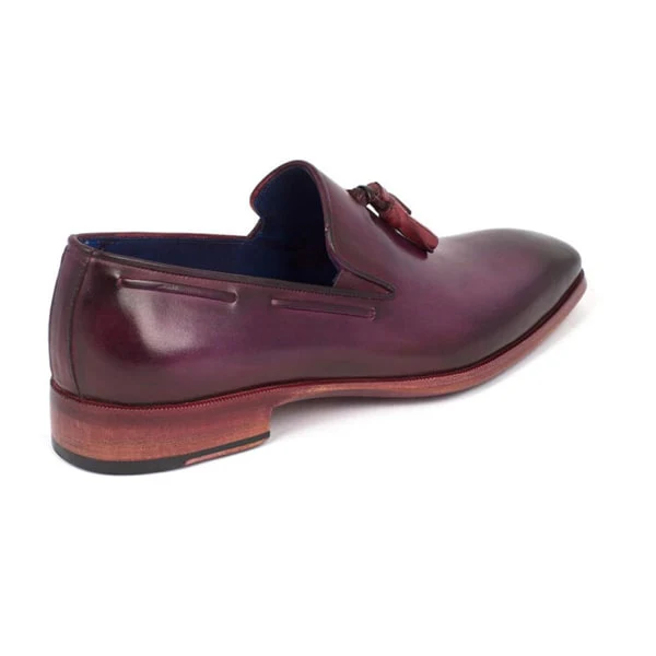 Tassel Leather Loafer in Purple - Image 3