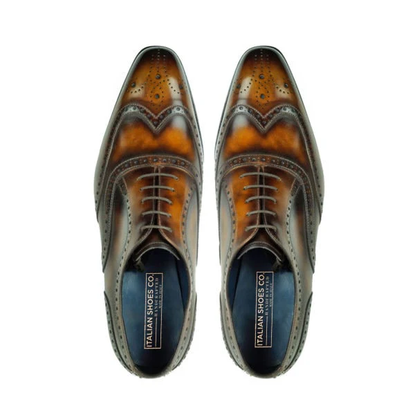 Wingtip Oxford Brogue Handmade Shoes - Image 3