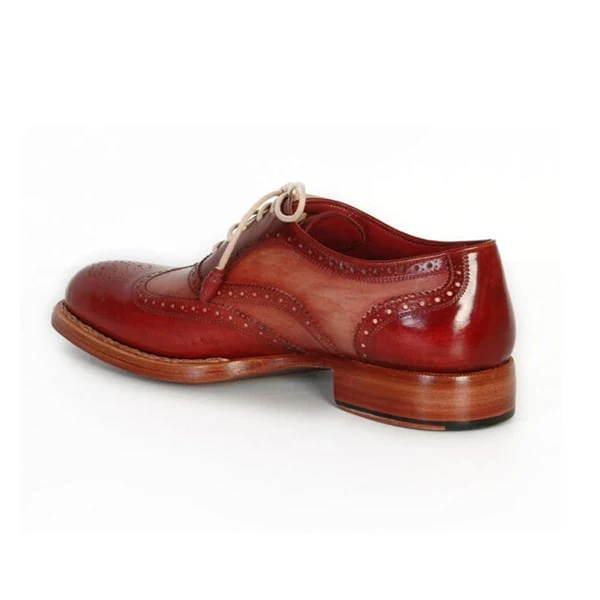 Wingtip Oxford Leather Lace Up Shoes - Image 3