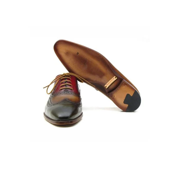 Wingtip Oxford Brown Lace Up Shoes - Image 3